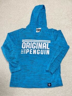 Original Penguin Munsingwear boys hooded long sleeve t-shirt